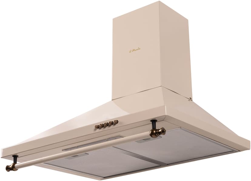 Вытяжка кухонная купольная 60 см. В стиле Rustico. Мотор 160 Вт., 800 м3/ч. Отвод/рециркуляция. il Monte KH-DOME 6001 IVORY RUSTICO--0